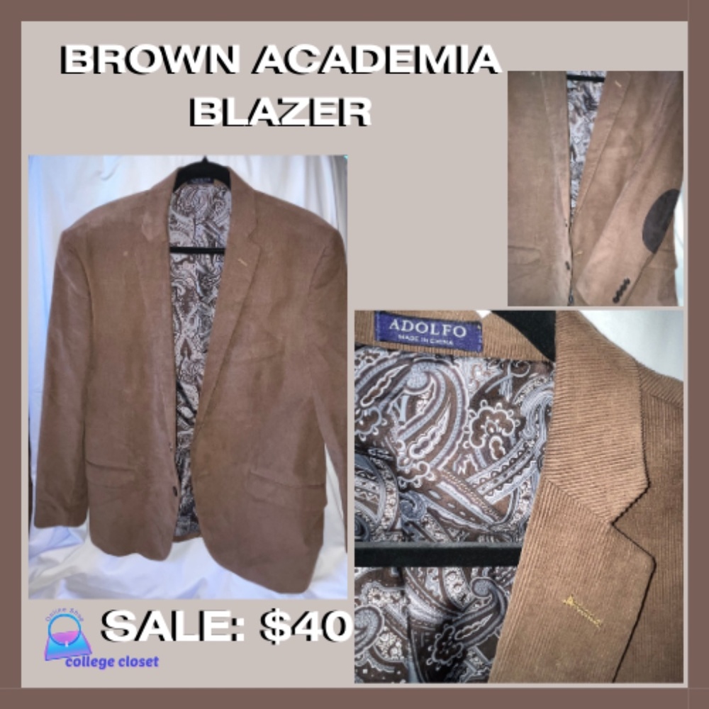 Brown Corduroy Blazer